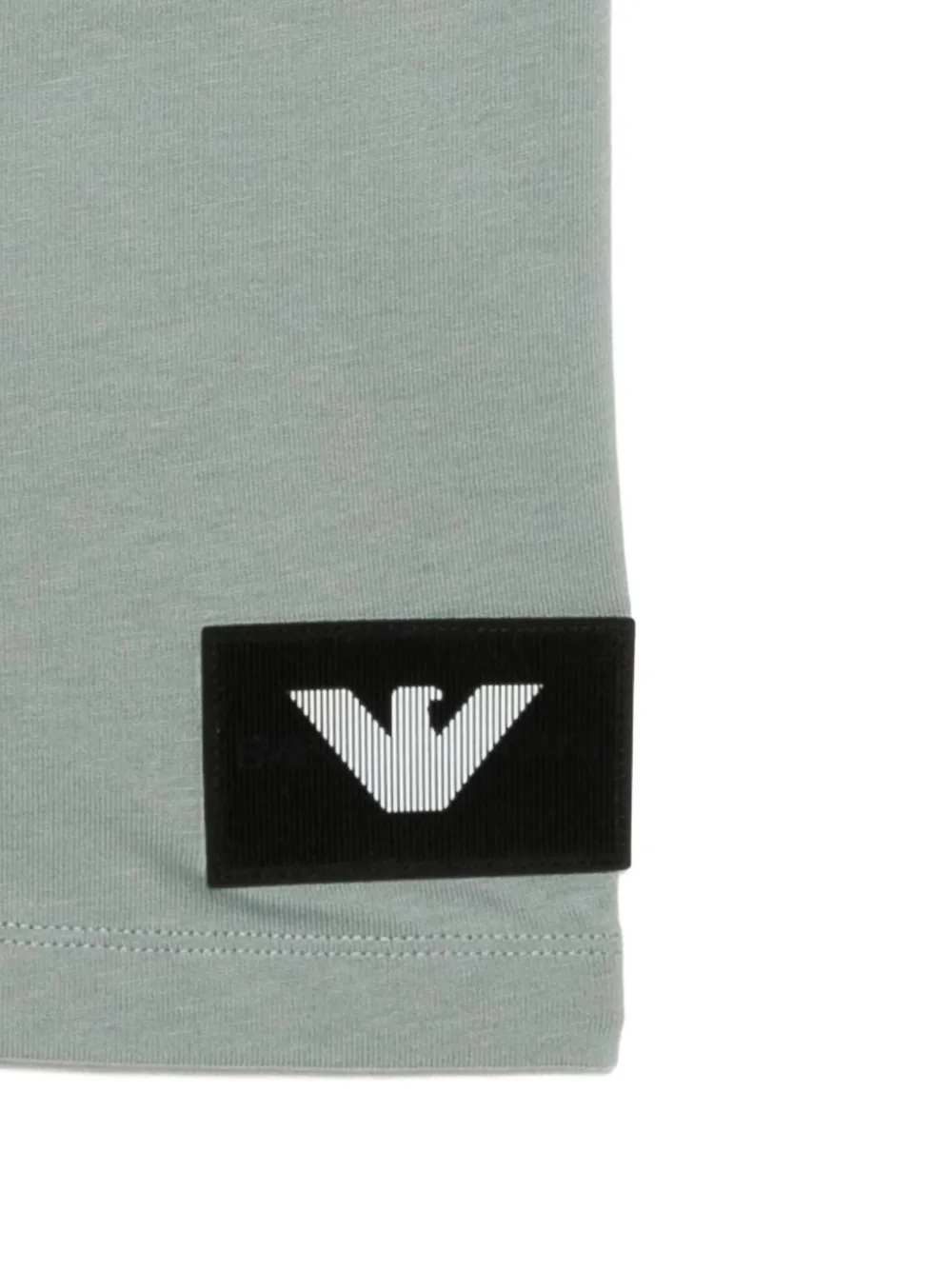 Emporio Armani Kids T-shirt met logopatch Groen