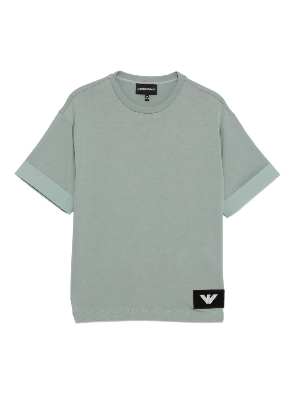 Emporio Armani Kids logo-patch T-shirt | Green | Image 1