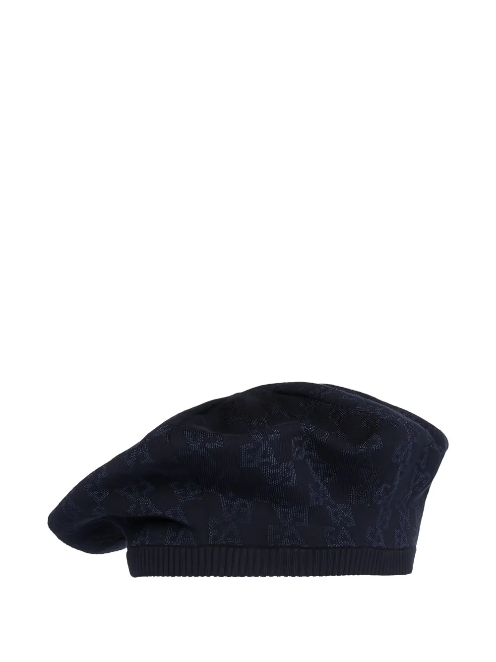 Emporio Armani Kids monogram-knitted beret - Blauw