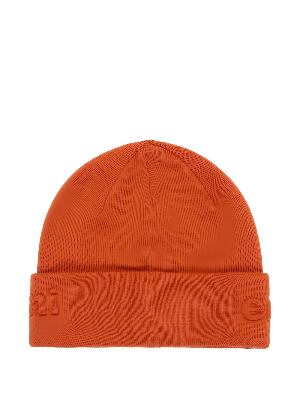 Emporio Armani Kids logo-embossed beanie hat - Oranje