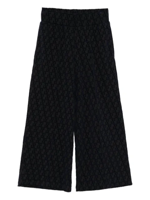 Emporio Armani Kids flocked-logo jersey track pants