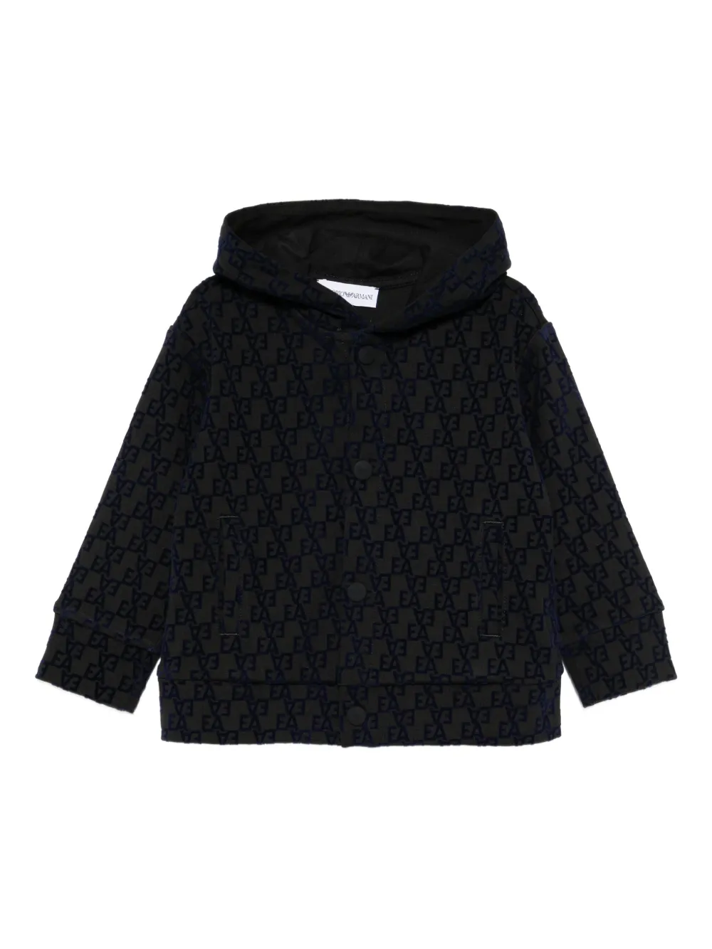 Emporio Armani Kids monogram jacket | Black | Image 1