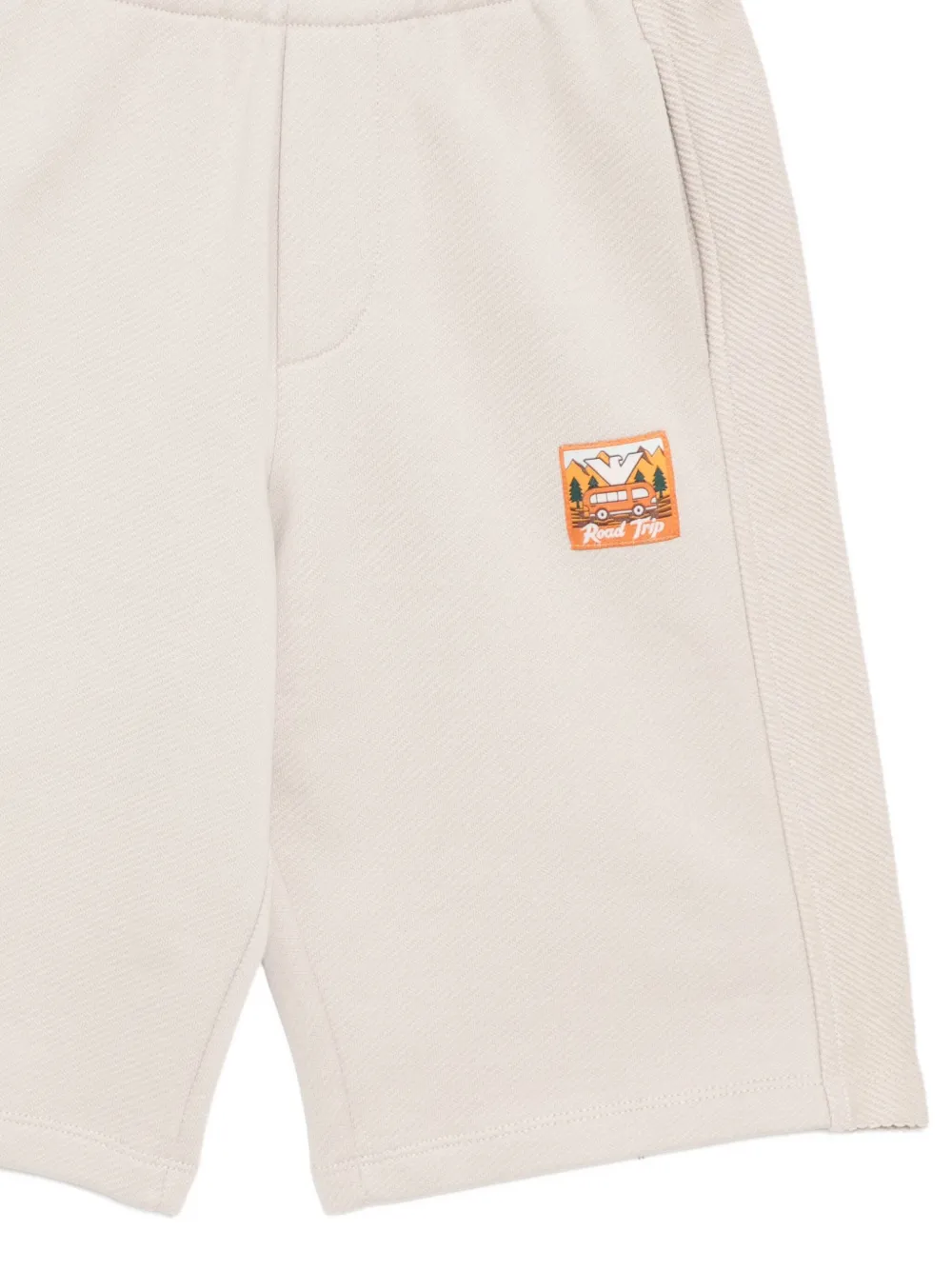 Emporio Armani Kids Manga Bear Crew shorts Beige
