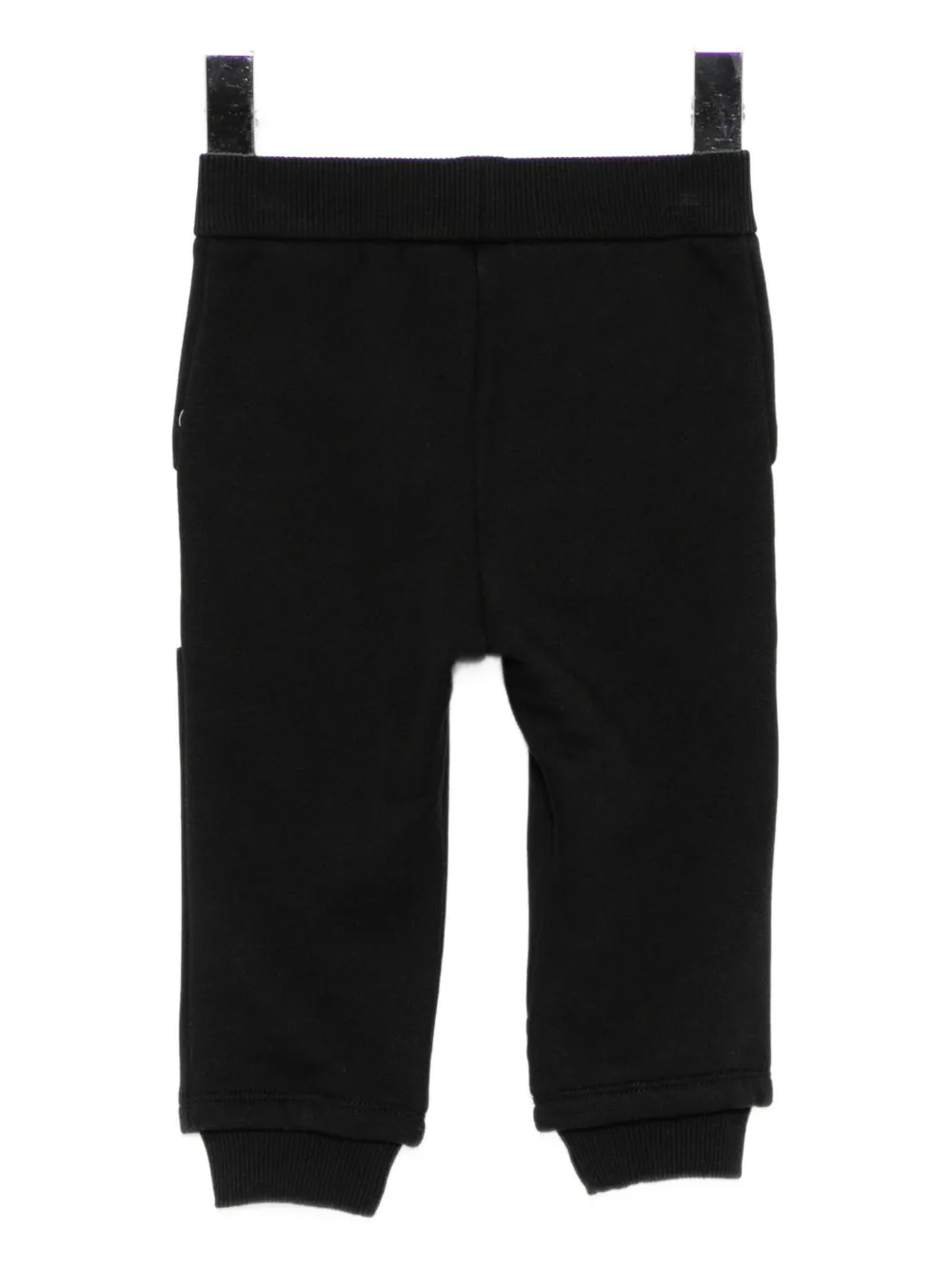 Emporio Armani Asv Logo-embroidered Trousers In Black