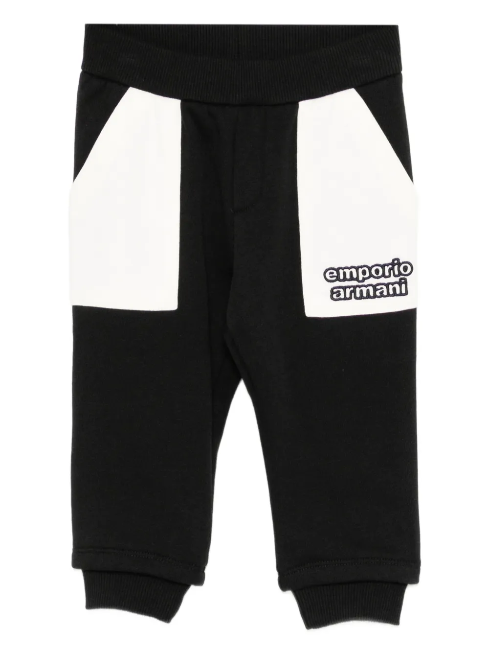 Emporio Armani Kids ASV logo-embroidered trousers | Blue | Image 1