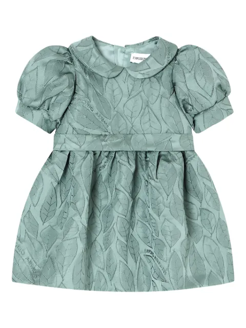 Emporio Armani Kids robe imprimée à manches bouffantes
