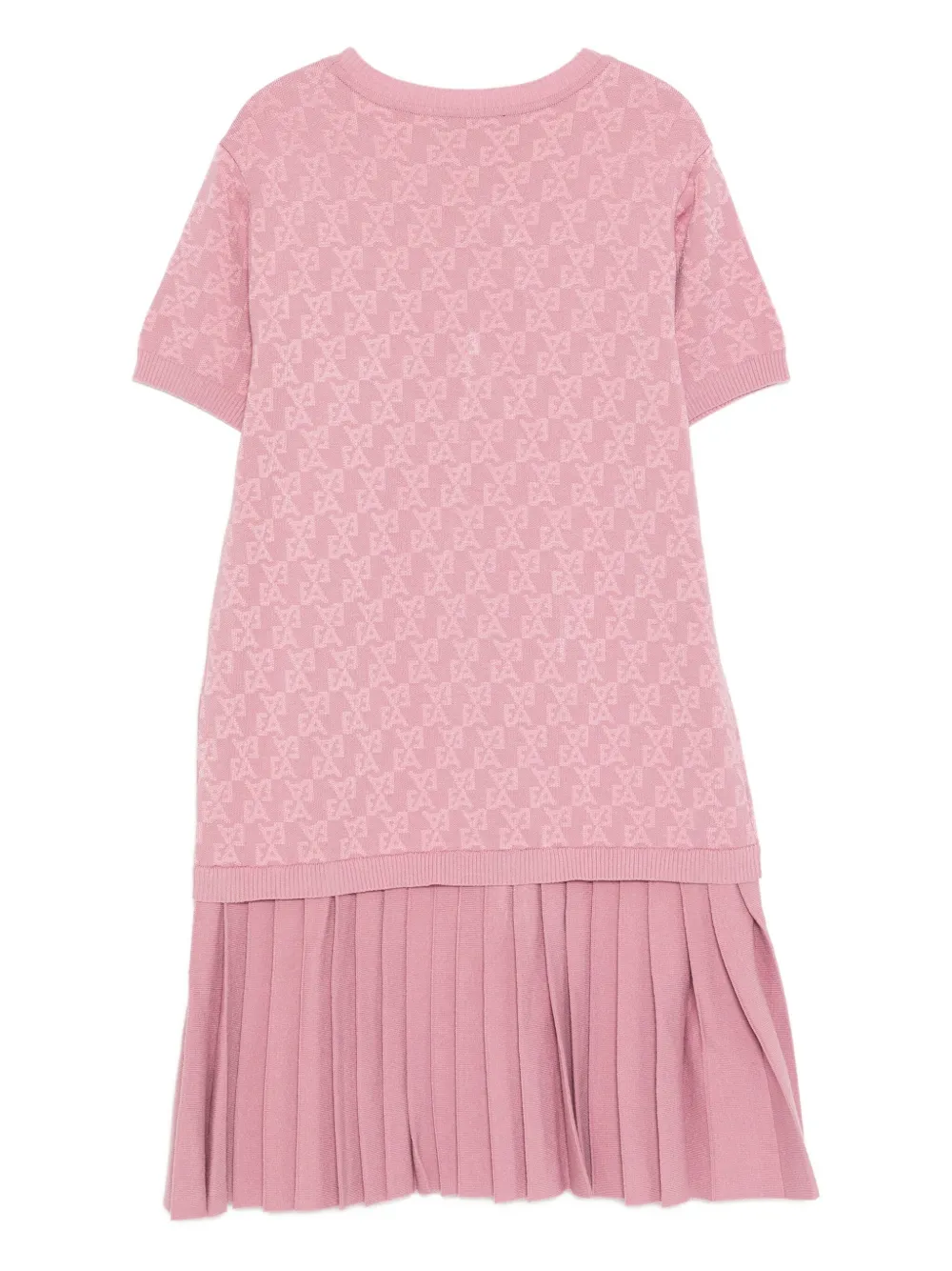 Emporio Armani Kids Jurk met EA-logo en jacquard Roze