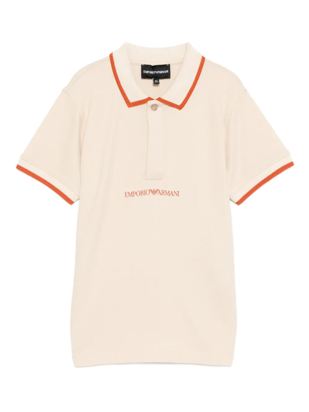 Emporio Armani Kids logo-print polo shirt | Neutrals | Image 1