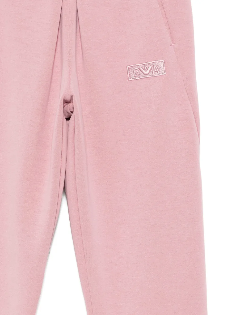 Emporio Armani Logo-patch Trousers In Pink