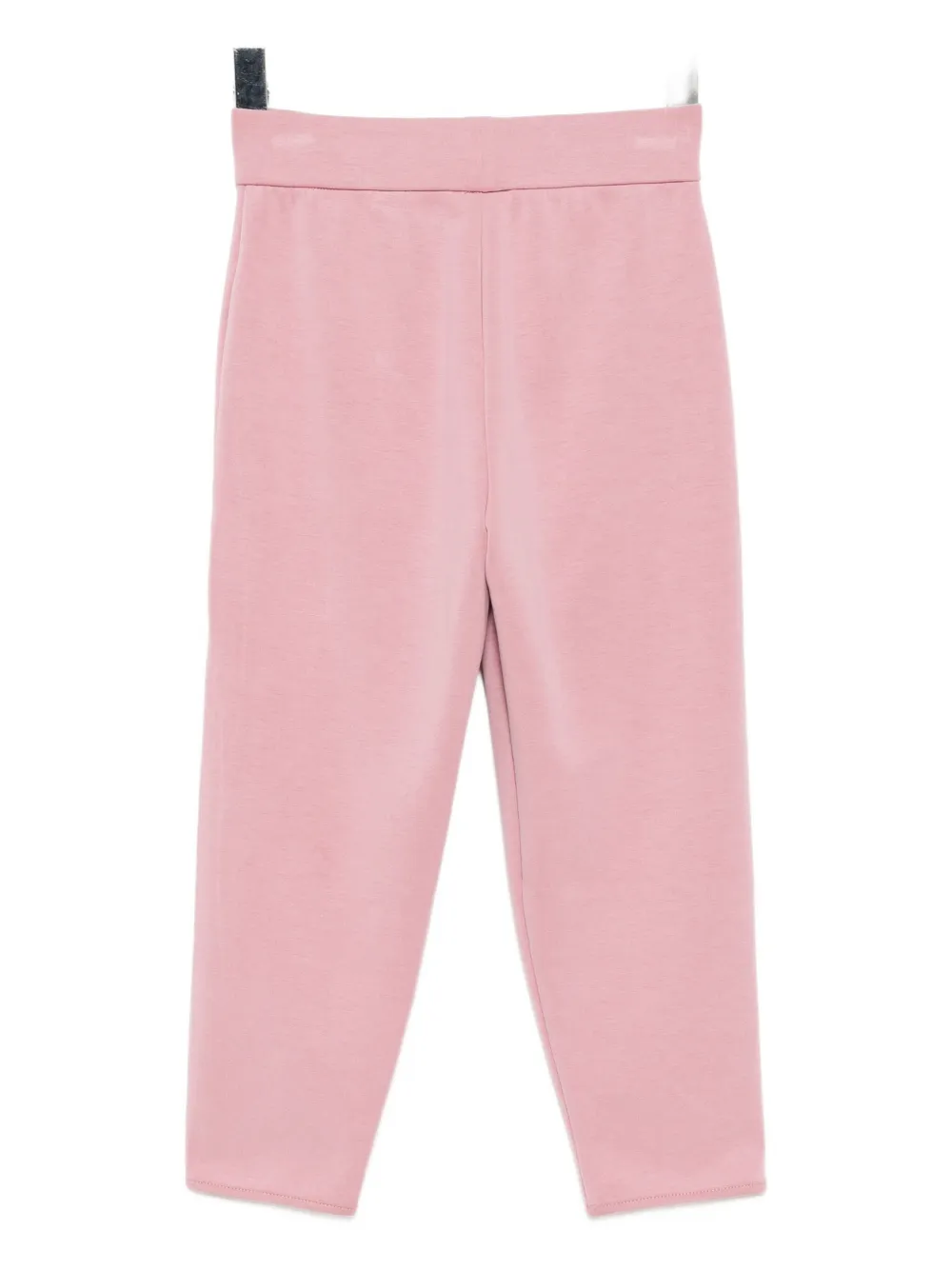 Emporio Armani Logo-patch Trousers In Pink