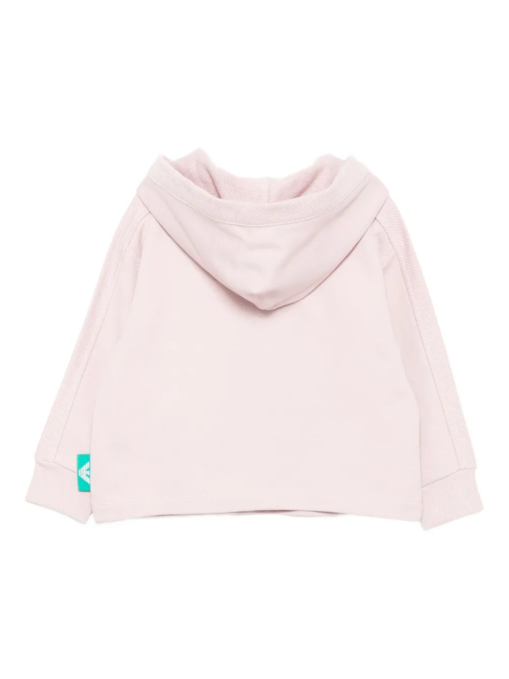 Emporio Armani Kids graphic-appliqué cotton hoodie | Jumpers & Sweatshirts | Image 2