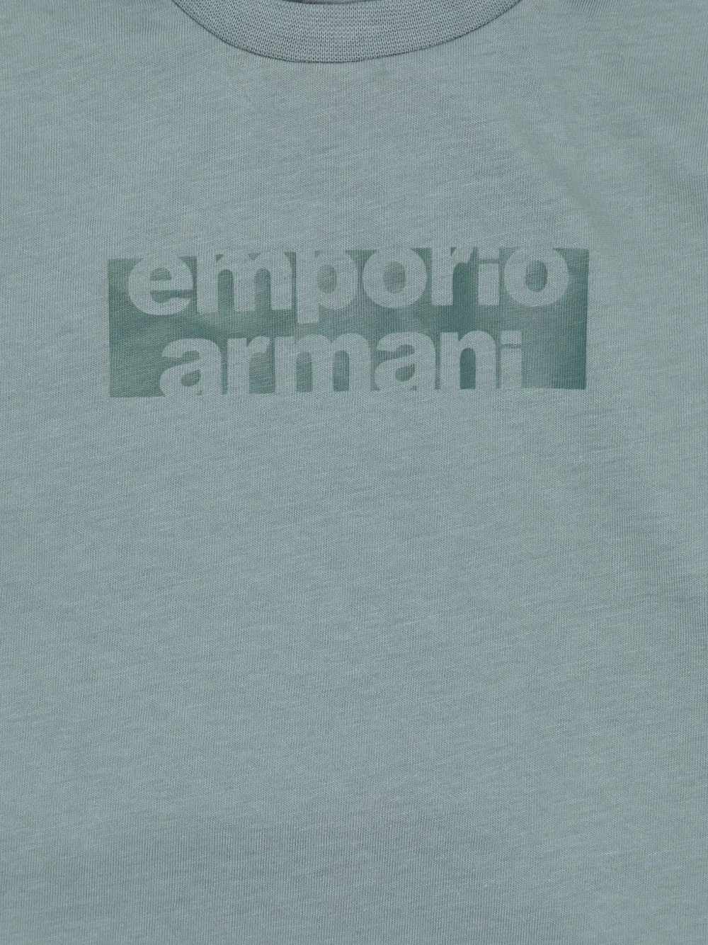 Emporio Armani Kids Twee T-shirts met logoprint Zwart