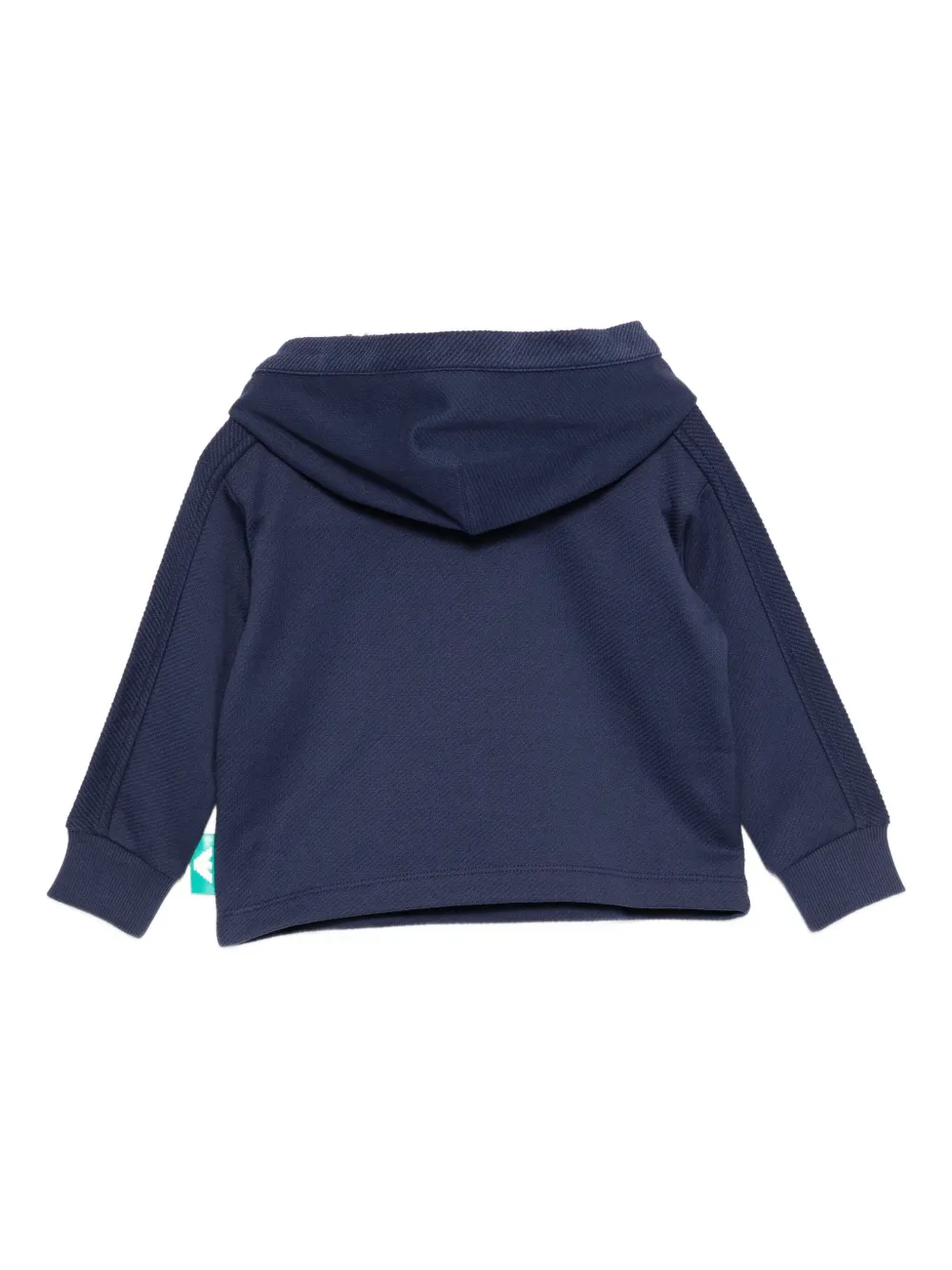 Emporio Armani Graphic-print Hoodie In Blue