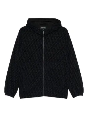 Emporio Armani Kids フーデッド ジャケット | ブルー | FARFETCH JP