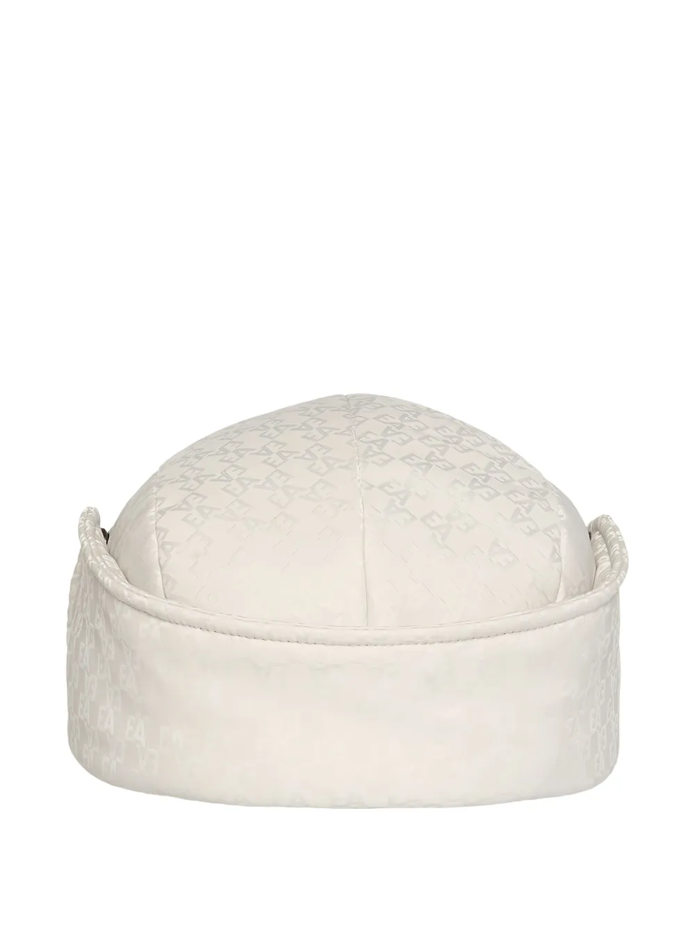 Emporio Armani Kids Hoed met oorkleppen en logopatroon - Wit