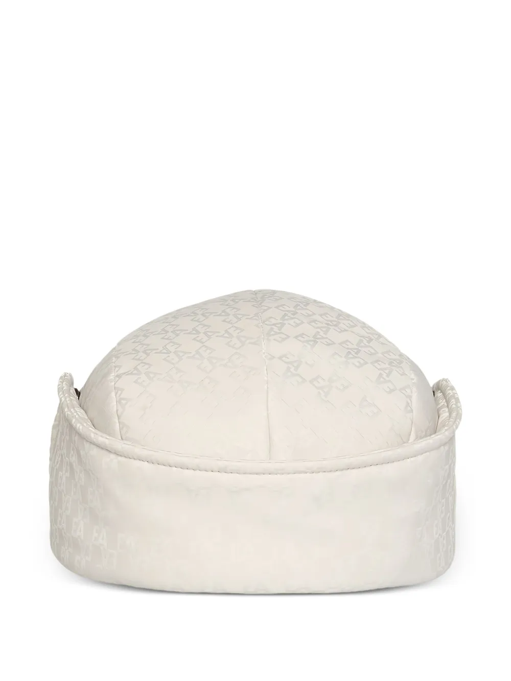 Emporio Armani Kids Hoed met oorkleppen en logopatroon Wit