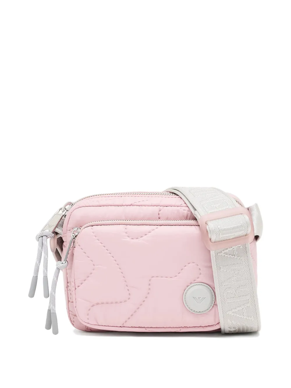 Emporio Ar i Kids Schoudertas met logopatch Roze