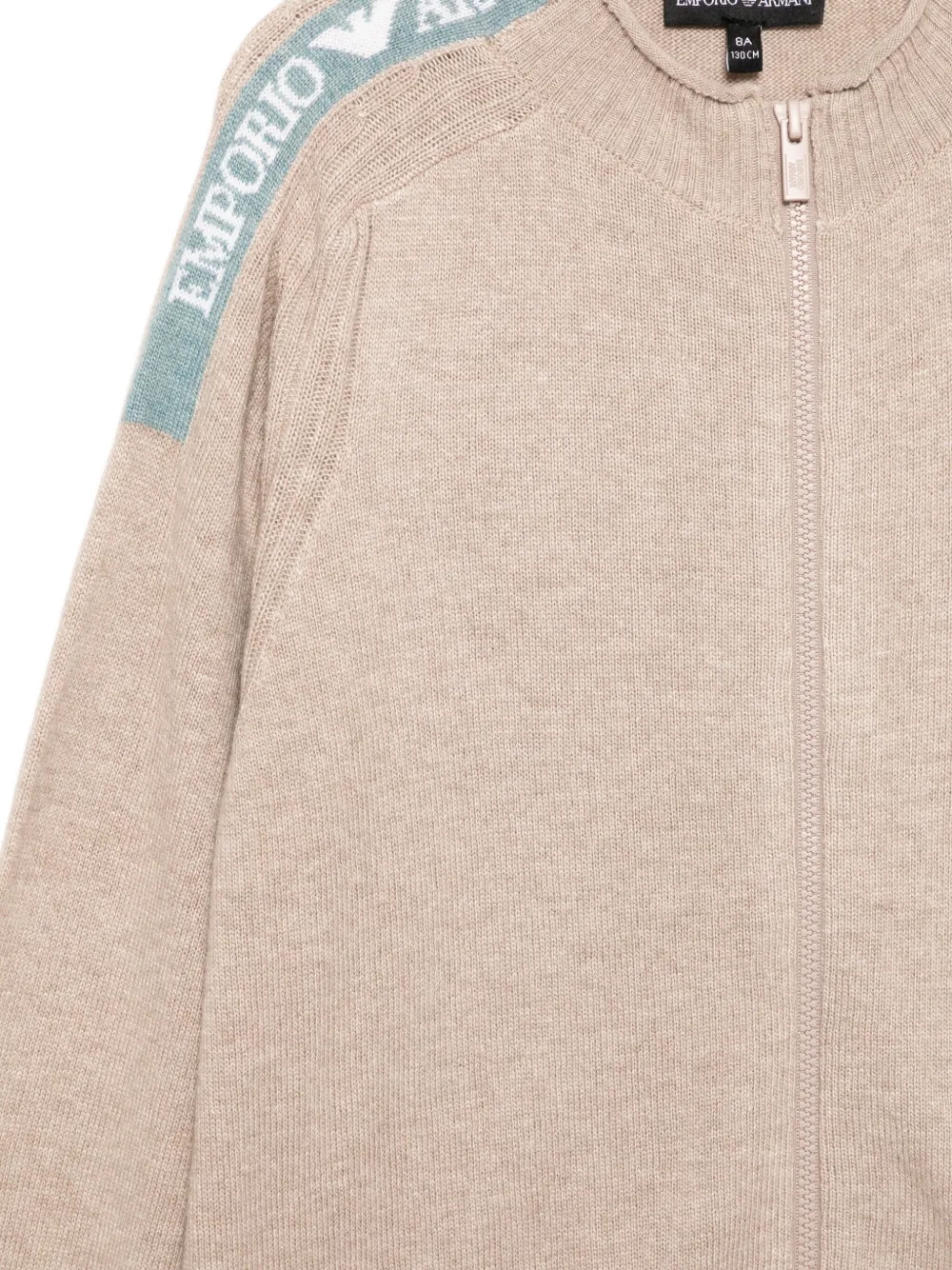 Emporio Armani Kids Vest met logopatroon Beige