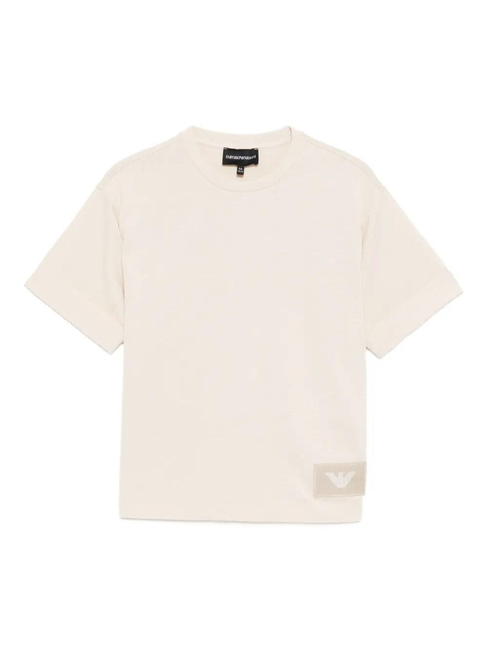 Emporio Armani Kids logo-patch T-shirt | Neutrals | Image 1