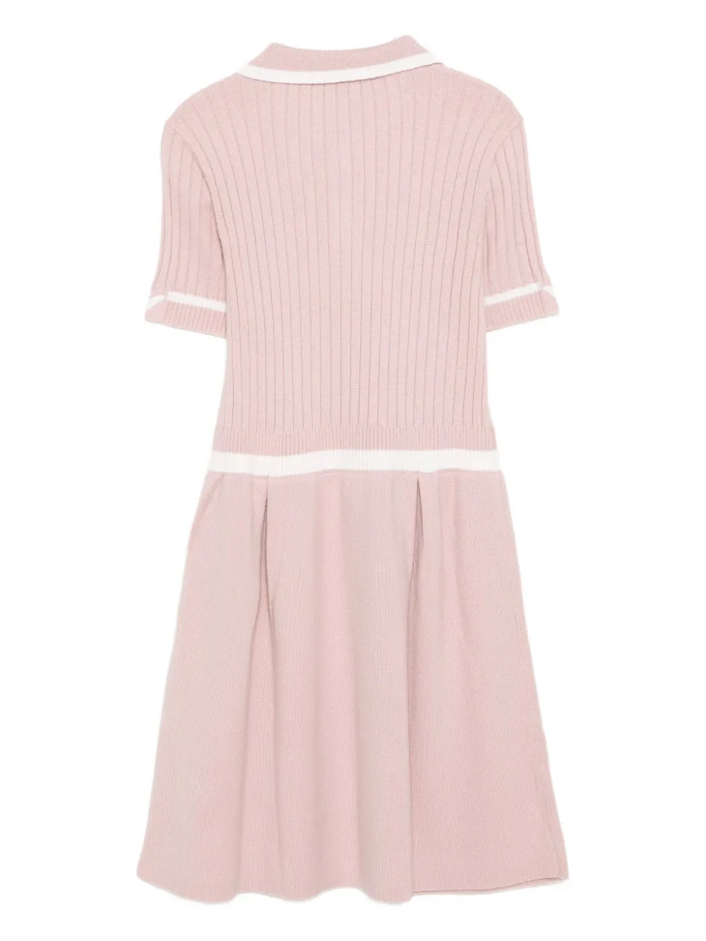 Emporio Armani Kids Gebreide jurk met polokraag Roze