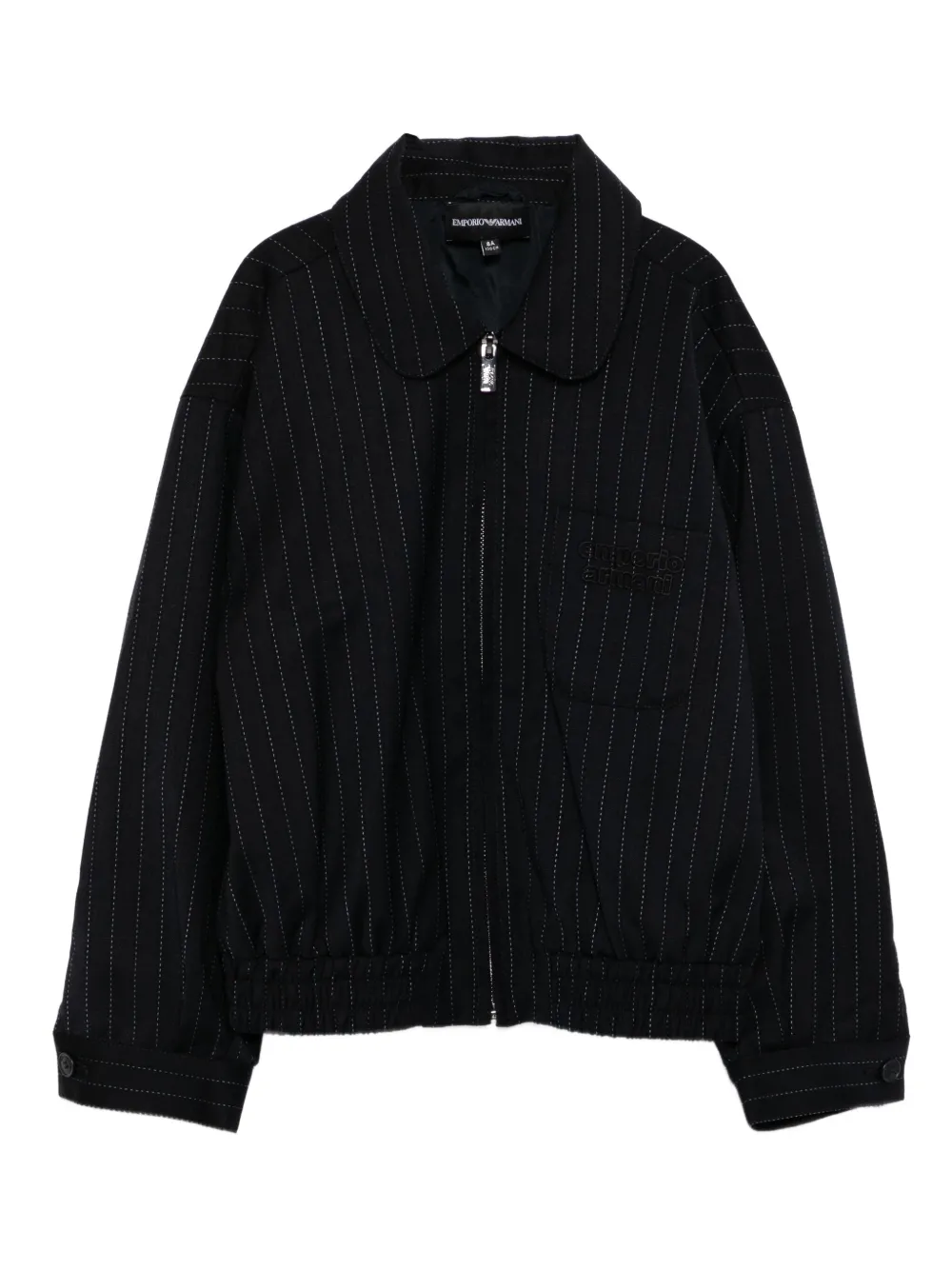 Emporio Armani Kids logo-embroidered jacket | Blue | Image 1