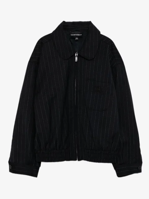 Emporio Armani Kids Jacke mit Logo-Stickerei