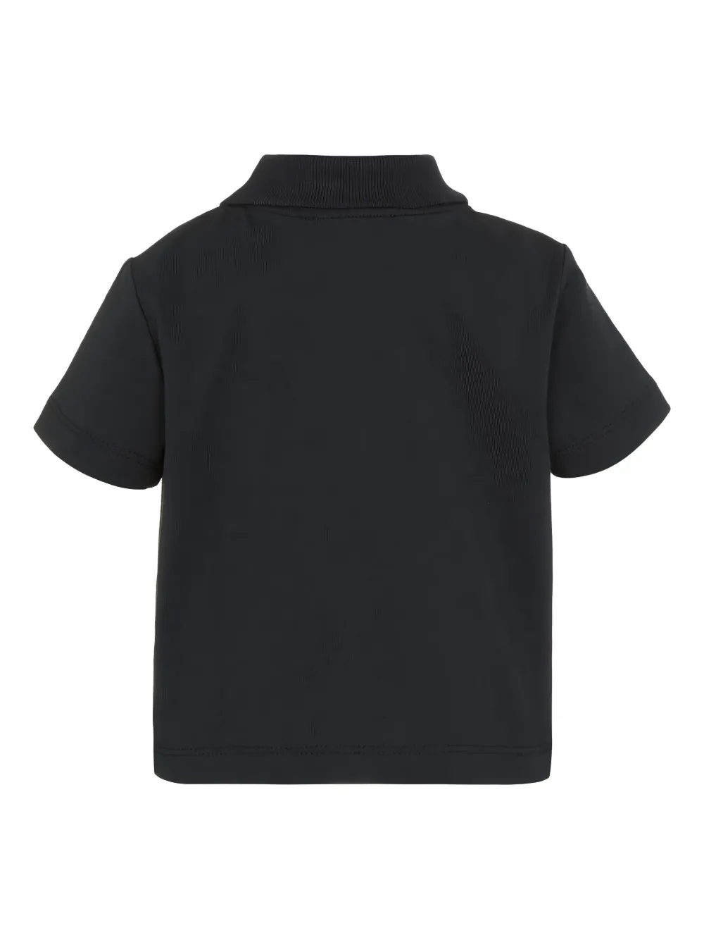Emporio Armani Kids flocked-logo polo shirt - Blauw