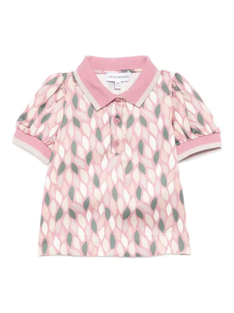 Emporio Armani Kids all-over print polo shirt