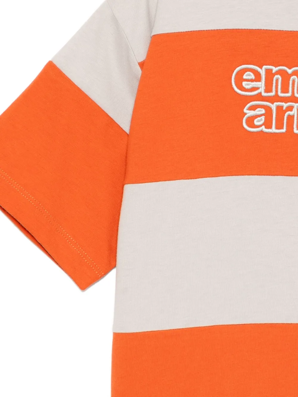 Emporio Armani Kids T-shirt met geborduurd logo Oranje