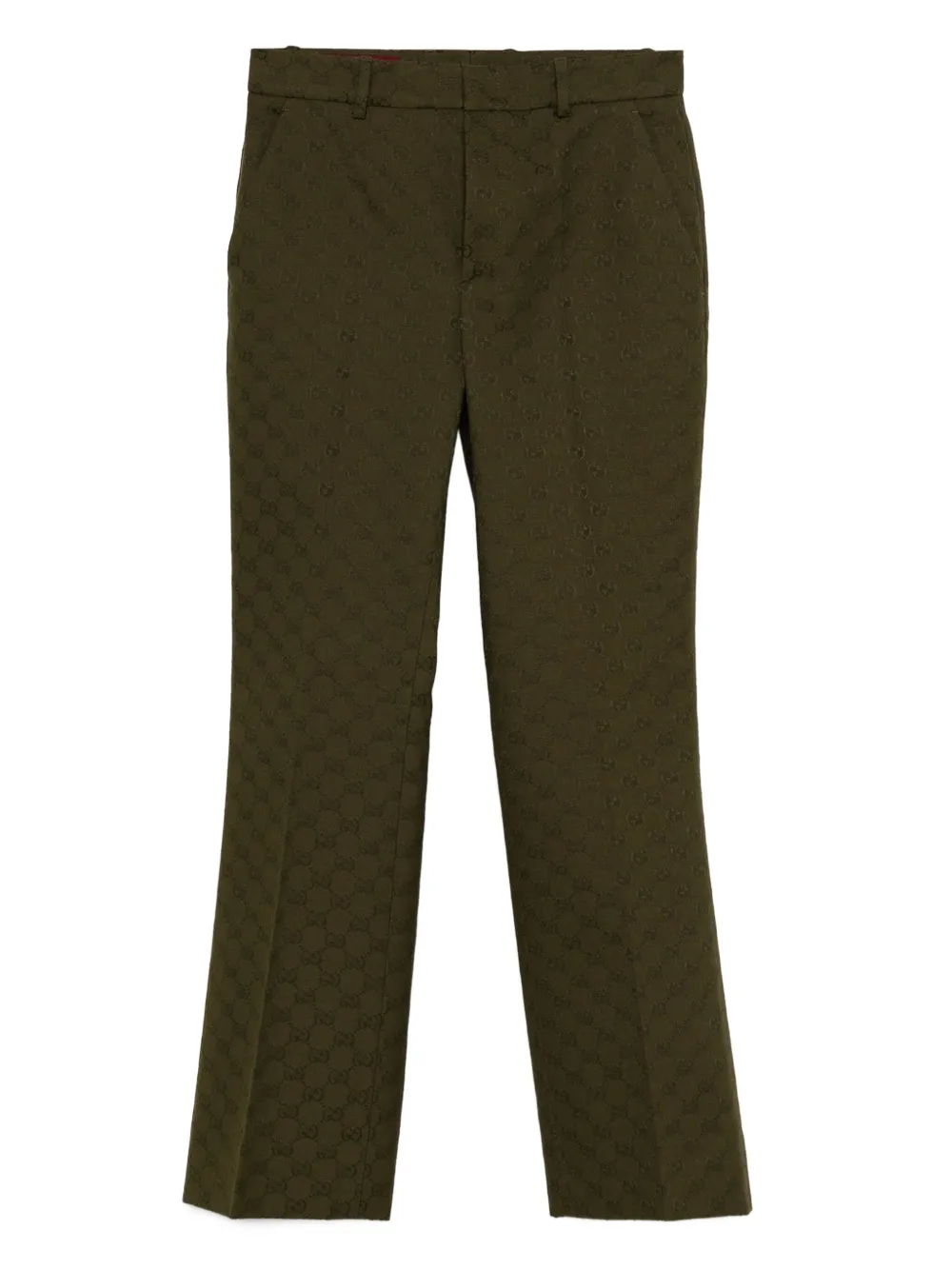 Gucci GG monogram trousers Groen