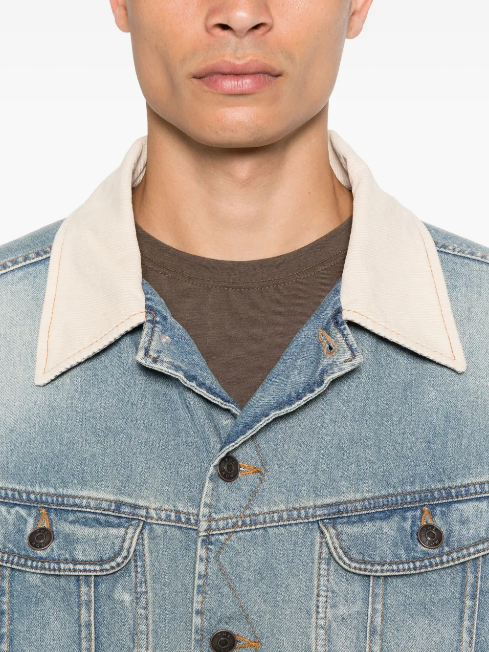 The Row Joret denim jack Blauw