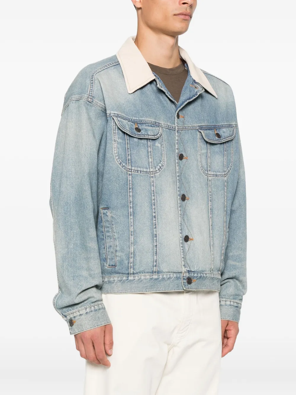 The Row Joret denim jack Blauw