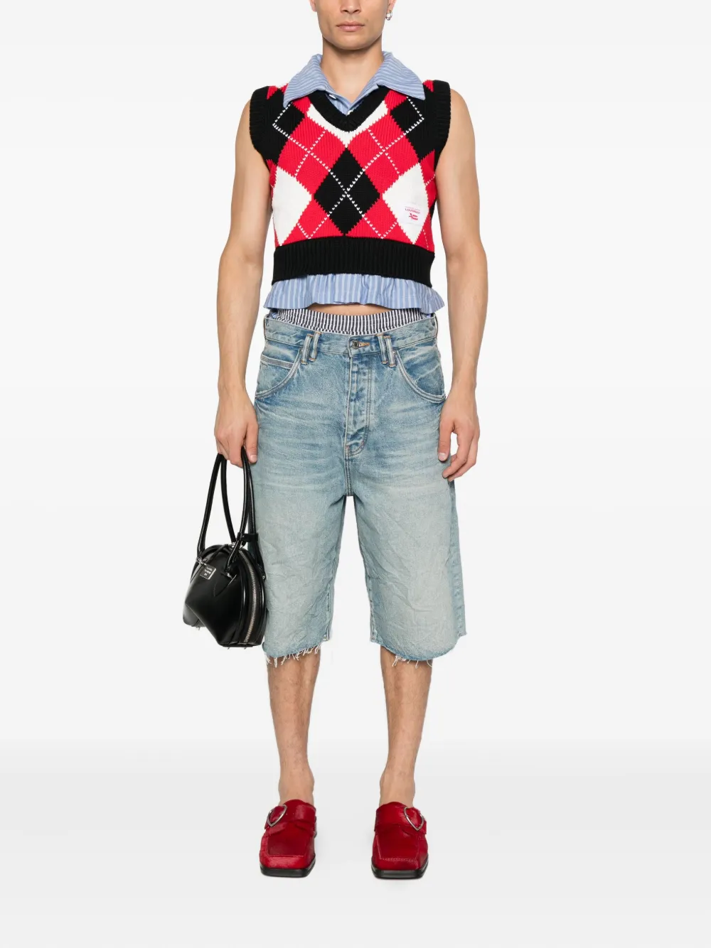 Charles Jeffrey Loverboy geometric-pattern cotton vest | Vests & Tank Tops | Image 2