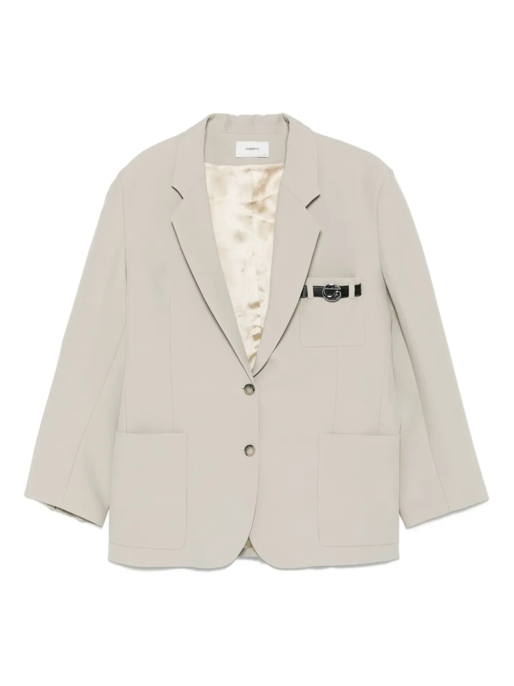 Coperni Jack met zak en ceintuur Beige