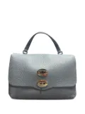 Zanellato double-clasp leather clutch bag - Blue