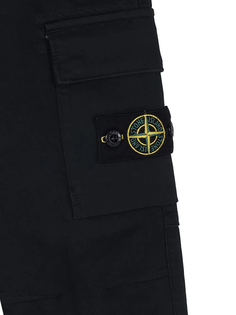 Stone Island Junior Cargo broek Zwart