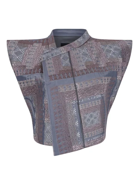 HUI MILANO geometric-pattern gilet