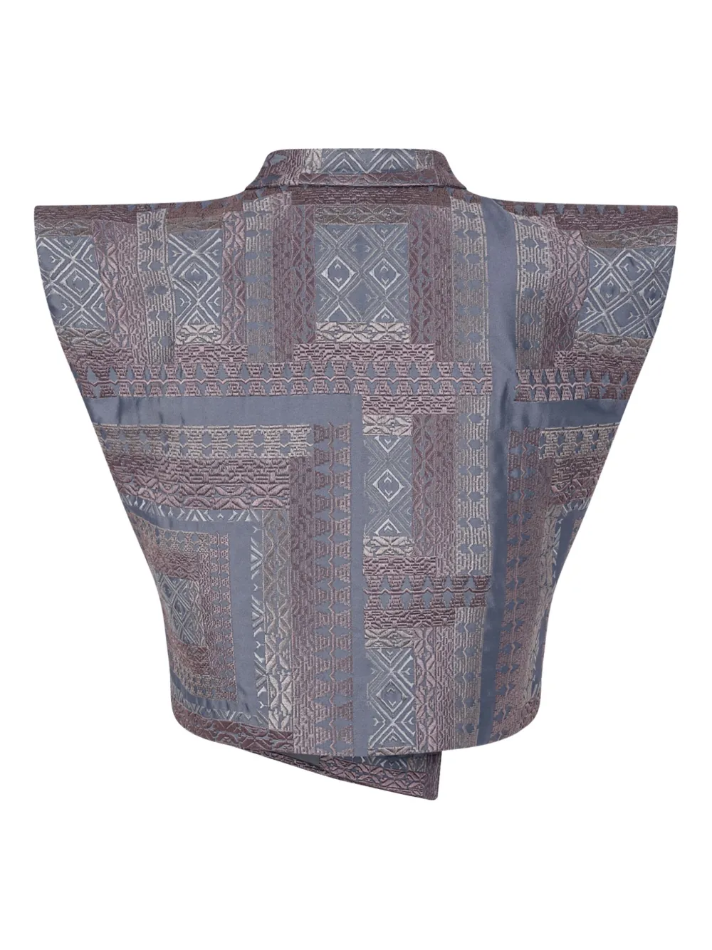 Hui Milano Geometric-pattern Gilet In Multi