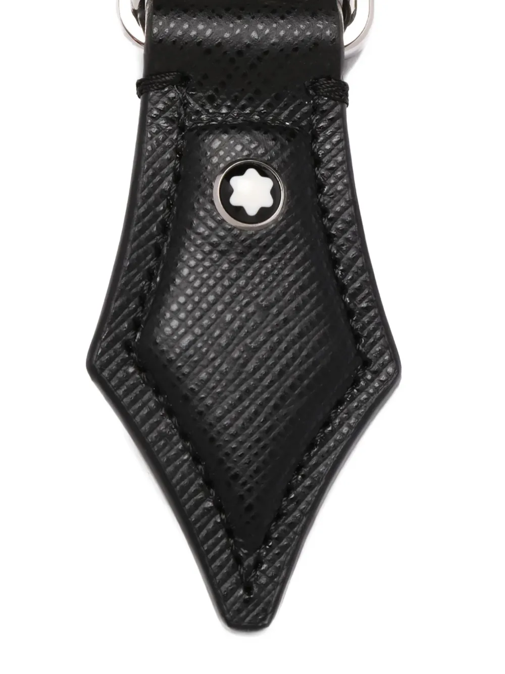 Montblanc Leather Keyring In Black