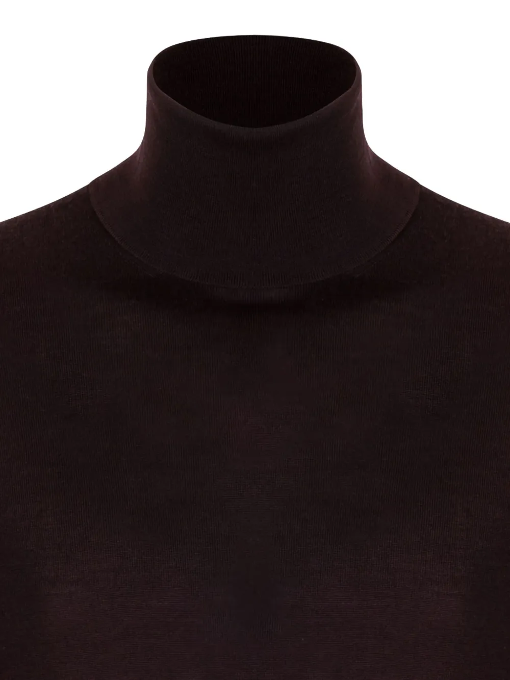 Malo Turtleneck Virgin-wool Sweater In Brown