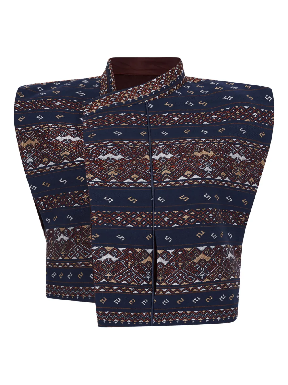 HUI MILANO Striped patterned jacket | Blue | Image 1