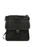 Prada Pre-Owned 2010 logo-plaque shoulder bag - Black