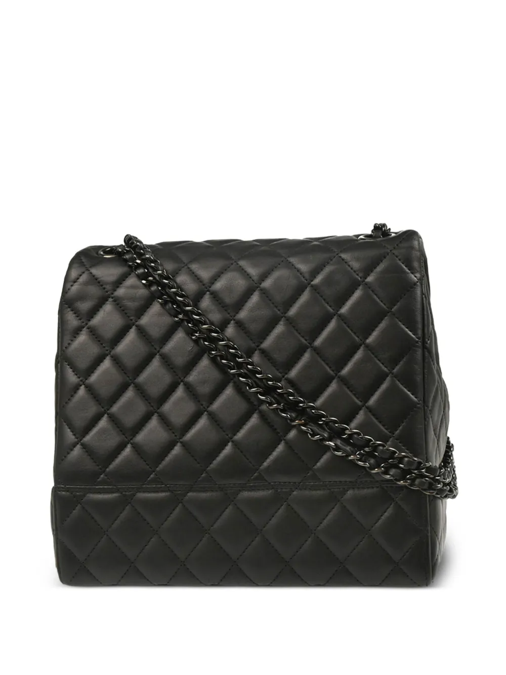 Pre-owned Chanel 2016 Cockpit Flap Shoulder Bag In Black