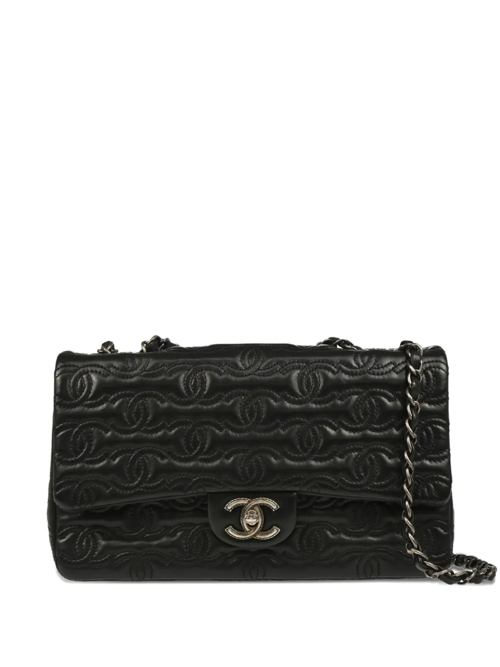 CHANEL Pre-Owned 2014 CC Stitch Single Flap shoulder bag | Black | Image 1