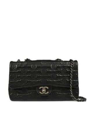 CHANEL Pre-Owned 2006 Camellia No.5 Shoulder Bag | Black | FARFETCH