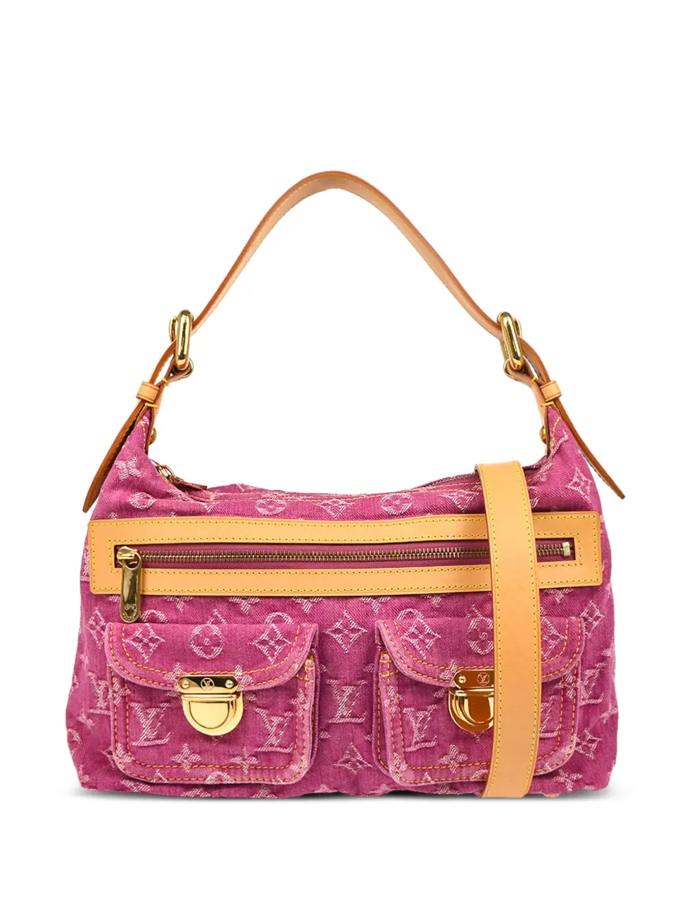 Louis Vuitton Pre-Owned 2006 モノグラム デニム ショルダーバッグ - ピンク Louis Vuitton Pre-Owned 2006 モノグラム デニム ショルダーバッグ - ピンク