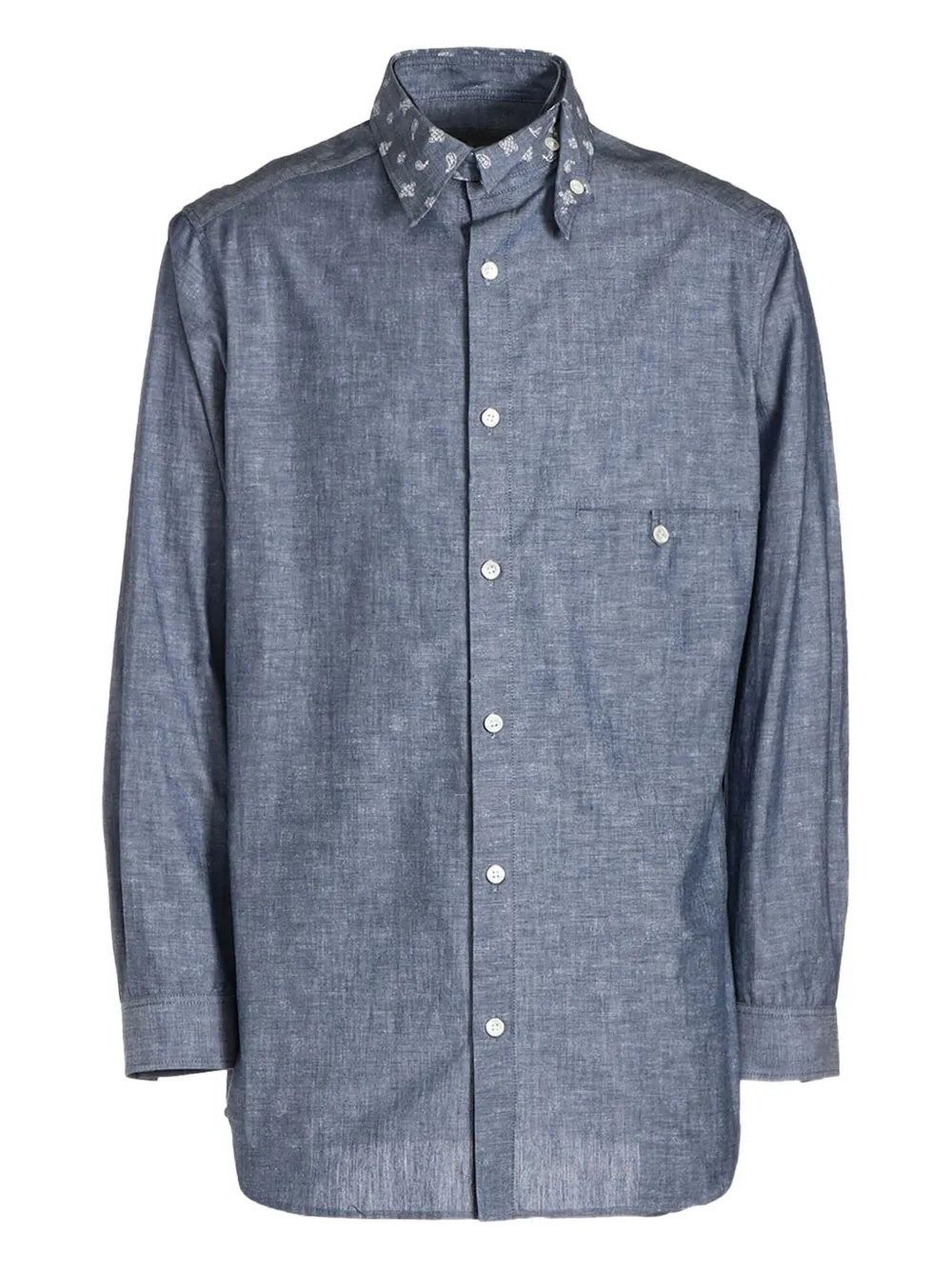 Yohji Yamamoto camisa con bordado | azul | Image 1