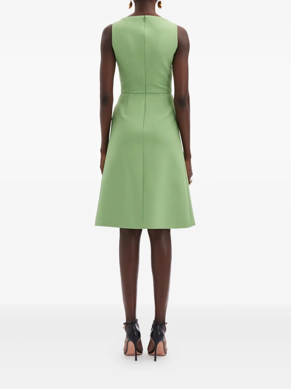 Oscar De La Renta Flap-pocket Mini Dress In Green