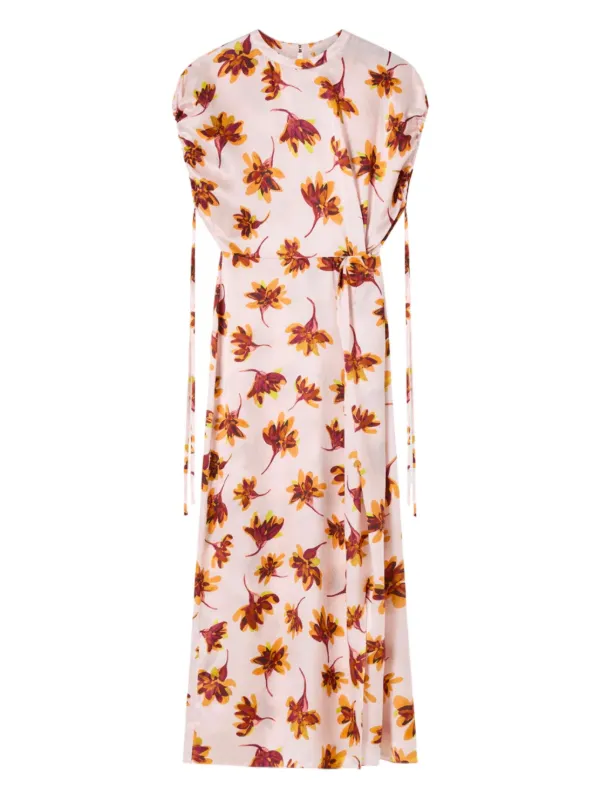 Lee Mathews Franz フローラル マキシドレス | ピンク | FARFETCH JP