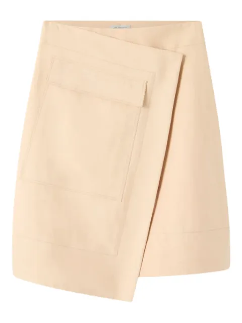 Lee Mathews Emery pocket-detail wrap midi skirt